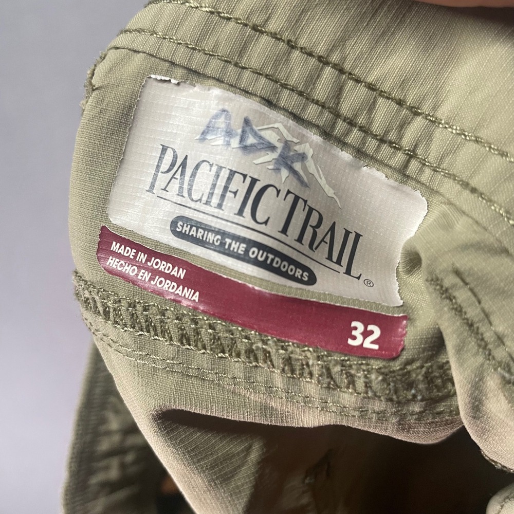 Pacific‎ Trail Cargo Hiking Shorts Mens 32 Beige Nylon Outdoor Utility - Picture 3 of 10
